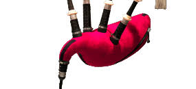 Bagpipe Pipe Bag by Ross The Suede  Zipper Design (In Stock) - More Details